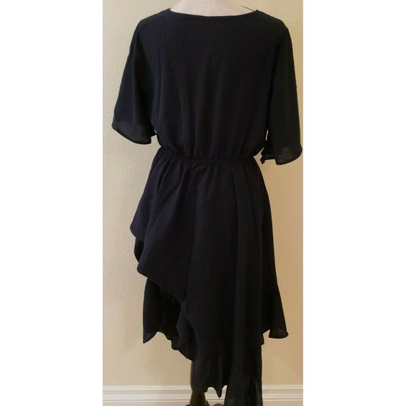 Alaster Queen Womens Casual Chiffon Asymmetrical - Picture 3 of 5